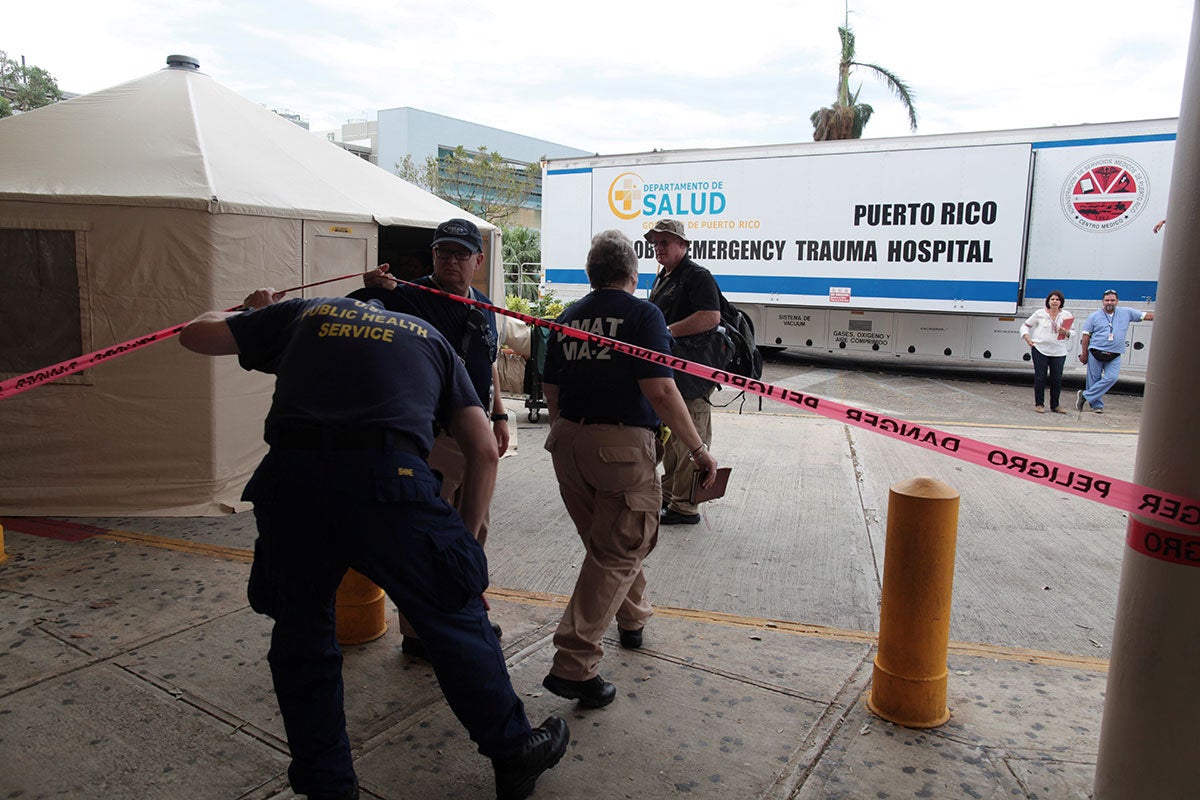 First responders in Puerto Rico