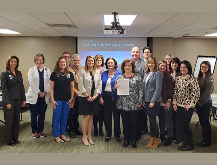 AdventHealth Hendersonville Age-Friendly Task Force gathered together.